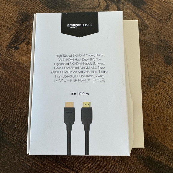 Open Box, Never Used. Amazon Basics HDMI Cable - Picture 1 of 3